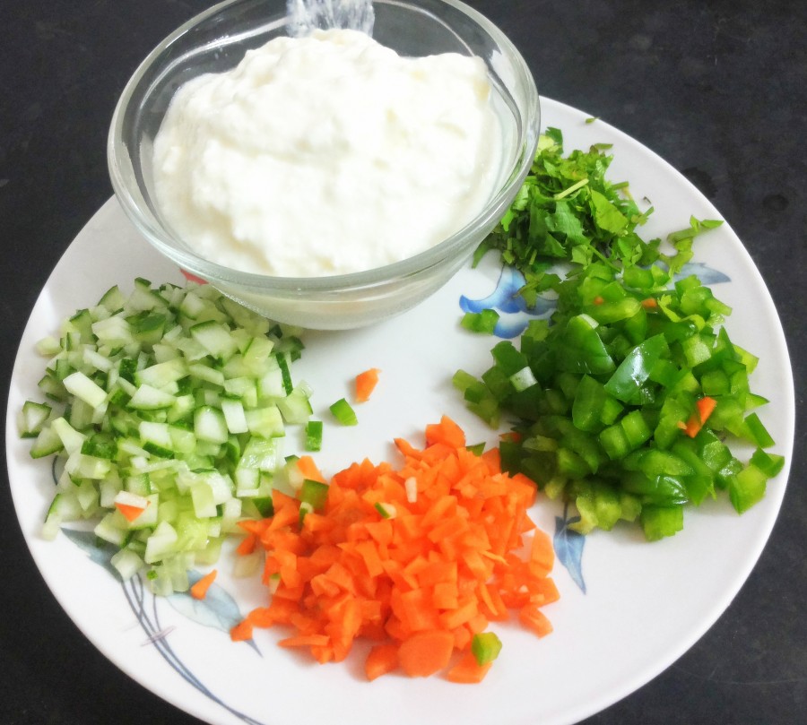 Mixed Vegetable Raita Indian Cooking Manual