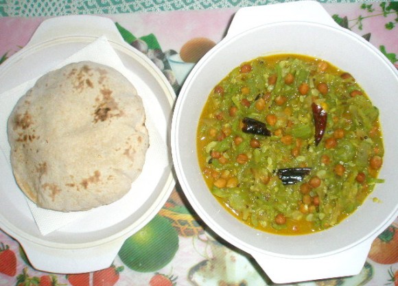 Gilki turai/Sponge gourd (Luffa) ki sabzi