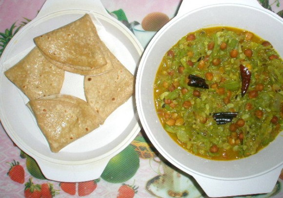 Gilki turai/Sponge gourd (Luffa) ki sabzi