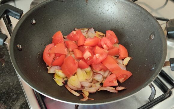 Add chopped tomato