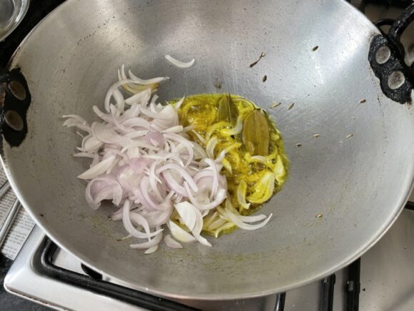 Add chopped onion