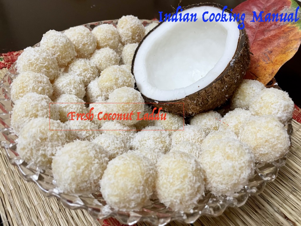 Fresh coconut laddu