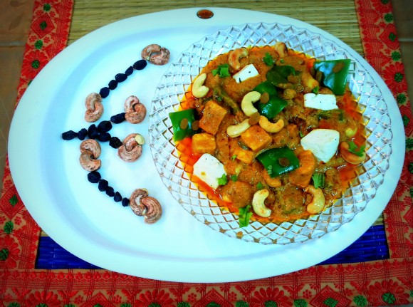 Shahi (Royal) paneer (cottage cheese/fresh cheese) masala