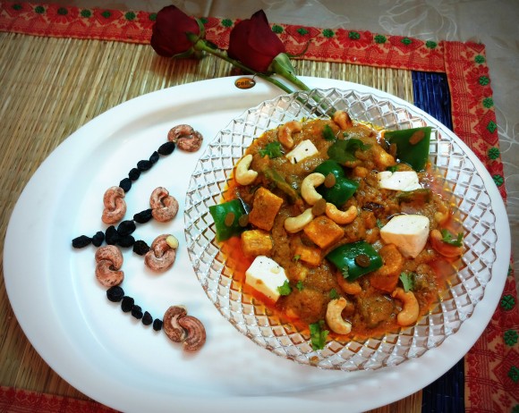 Shahi (Royal) paneer (cottage cheese/fresh cheese) masala