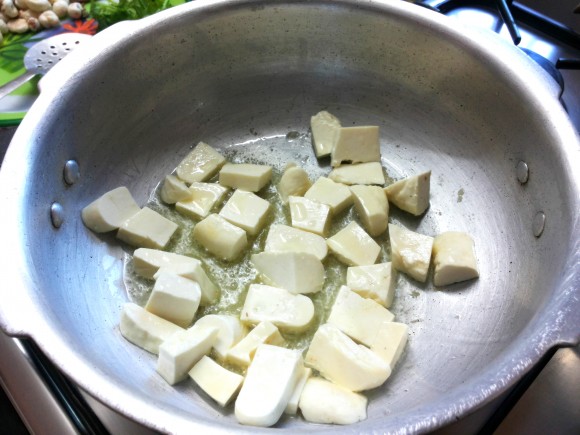 fry paneer