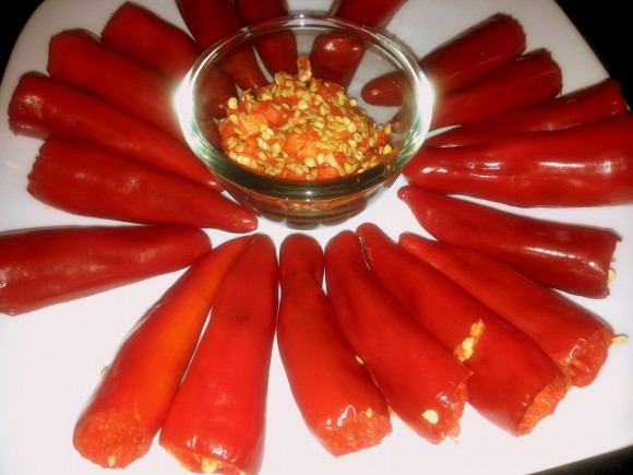 red chili with seed