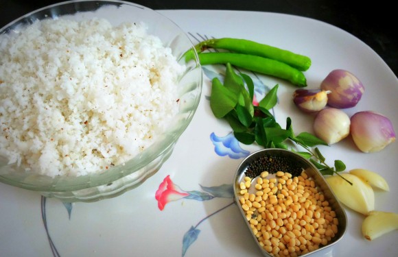  Ingredients of Coconut chutney