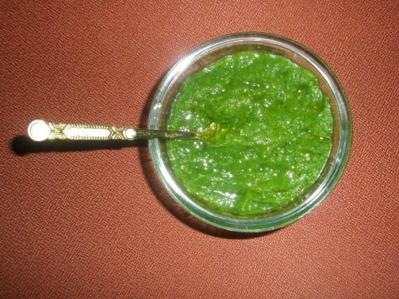  Green chatney (green coriander chatney)