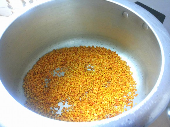 frying dal