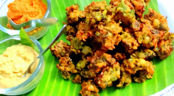 Spring onion pakoda 