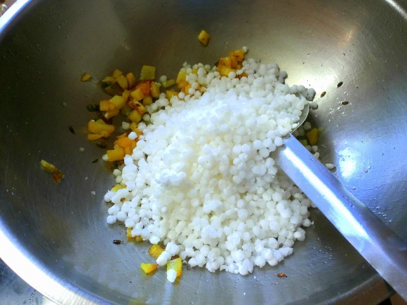 adding sabudana