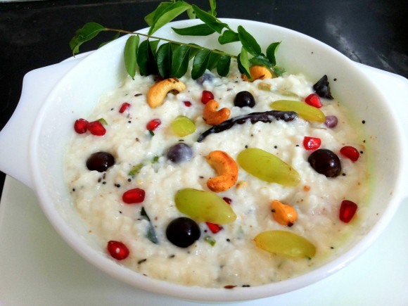 Curd/yoghurt rice (Thayir sadam)