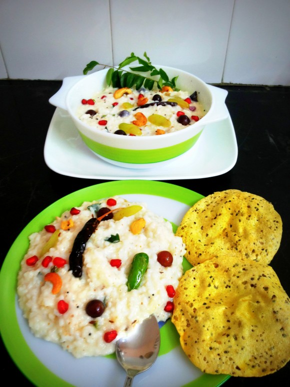 Curd/yoghurt rice (Thayir sadam)