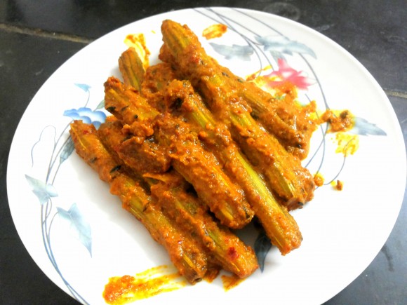 Drum stick with mustard paste