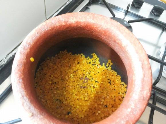 dry roast mung dal