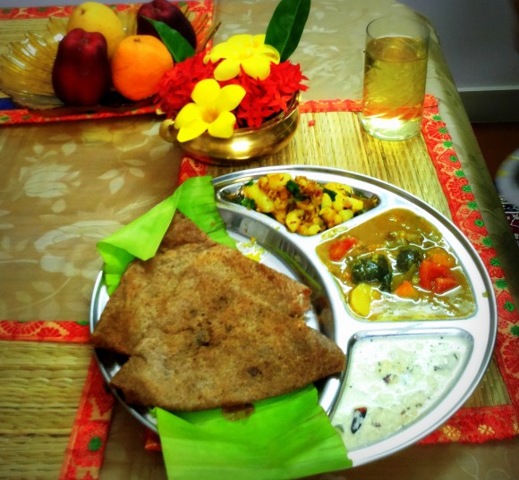 Ragi (Finger millet) dosa/ fermented crepe