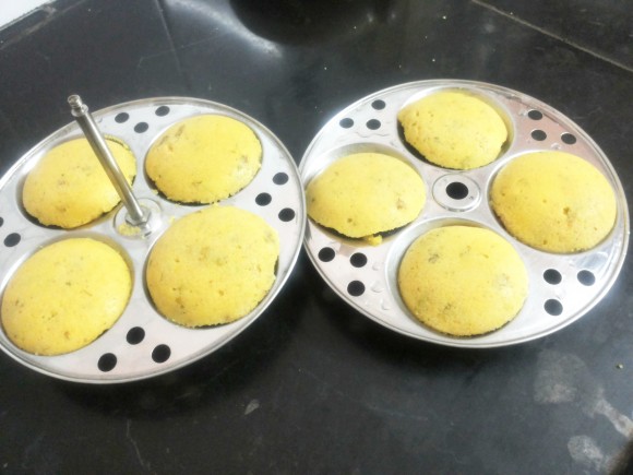 Rava/Sooji (semolina) idli (south Indian dish)