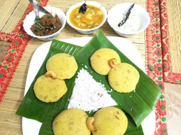 Rava/Sooji (semolina) idli (south Indian dish)