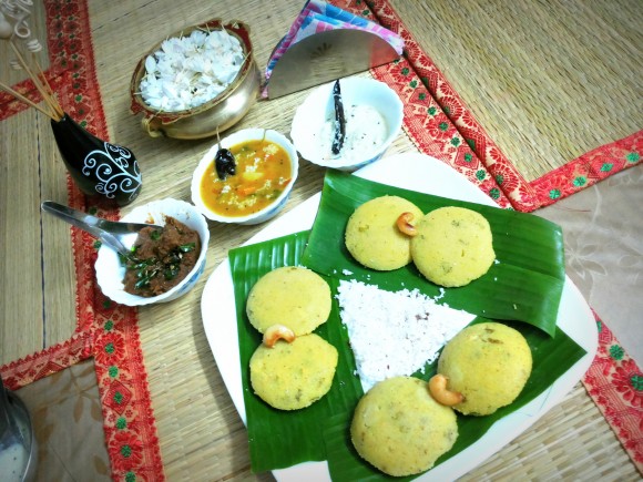 Rava/Sooji (semolina) idli (south Indian dish)