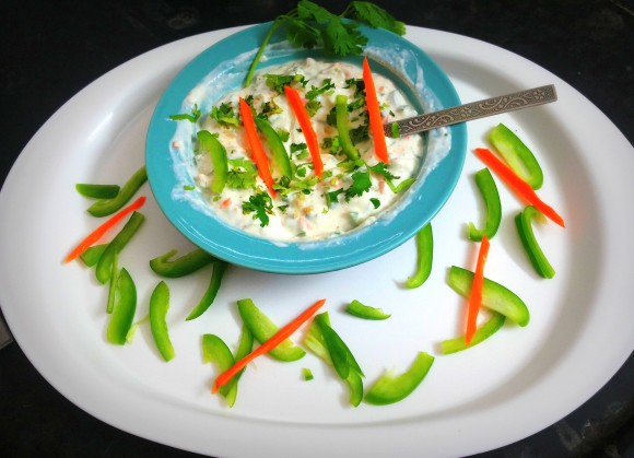 Mixed vegetable raita