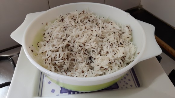 Jeera rice (cumin rice fry)