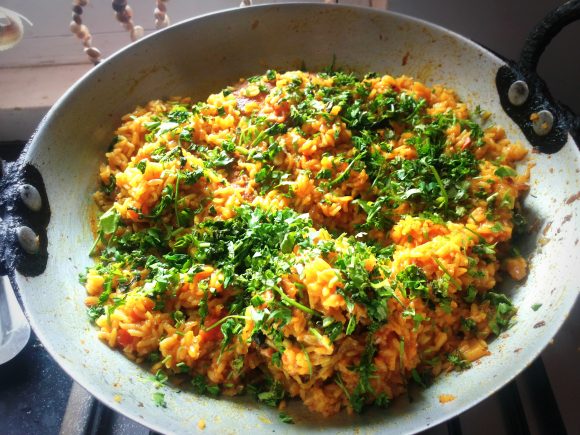 add lemon juice and green coriander leaves