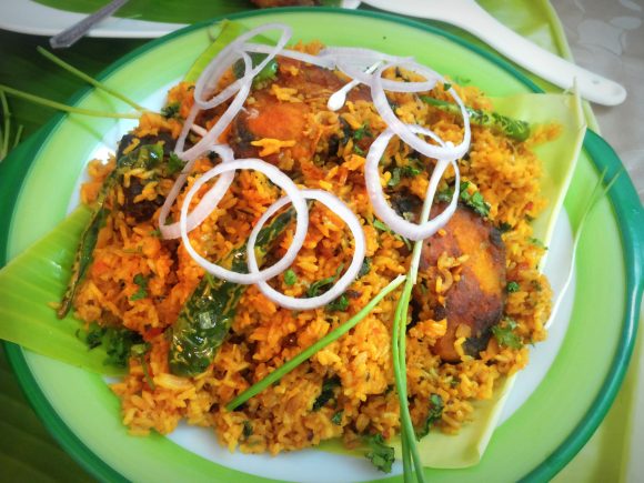 Fish biryani (fish tahari /fish pulao)