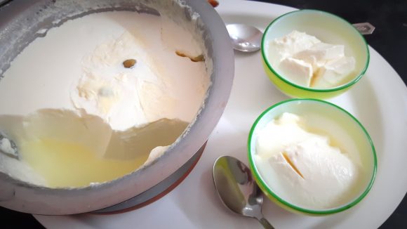 Homemade curd