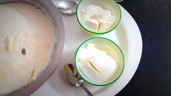 Homemade curd