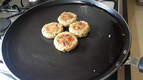 fry this kabab on non stick pan 