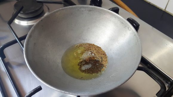 roast the cumin along with mustard seed