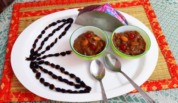 Mahupitthi (kheer in mahua flower juice)