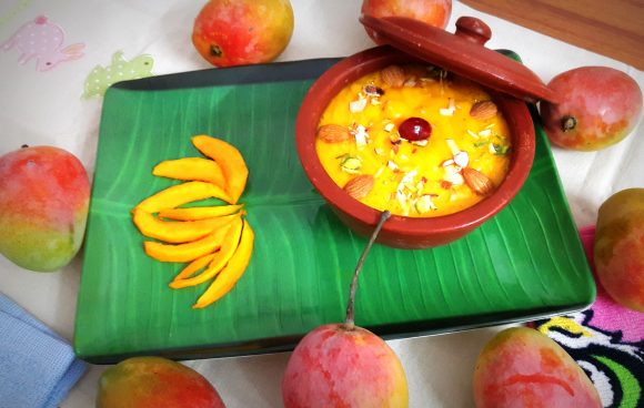 Aamras dessert (mango pulp/mango puree)