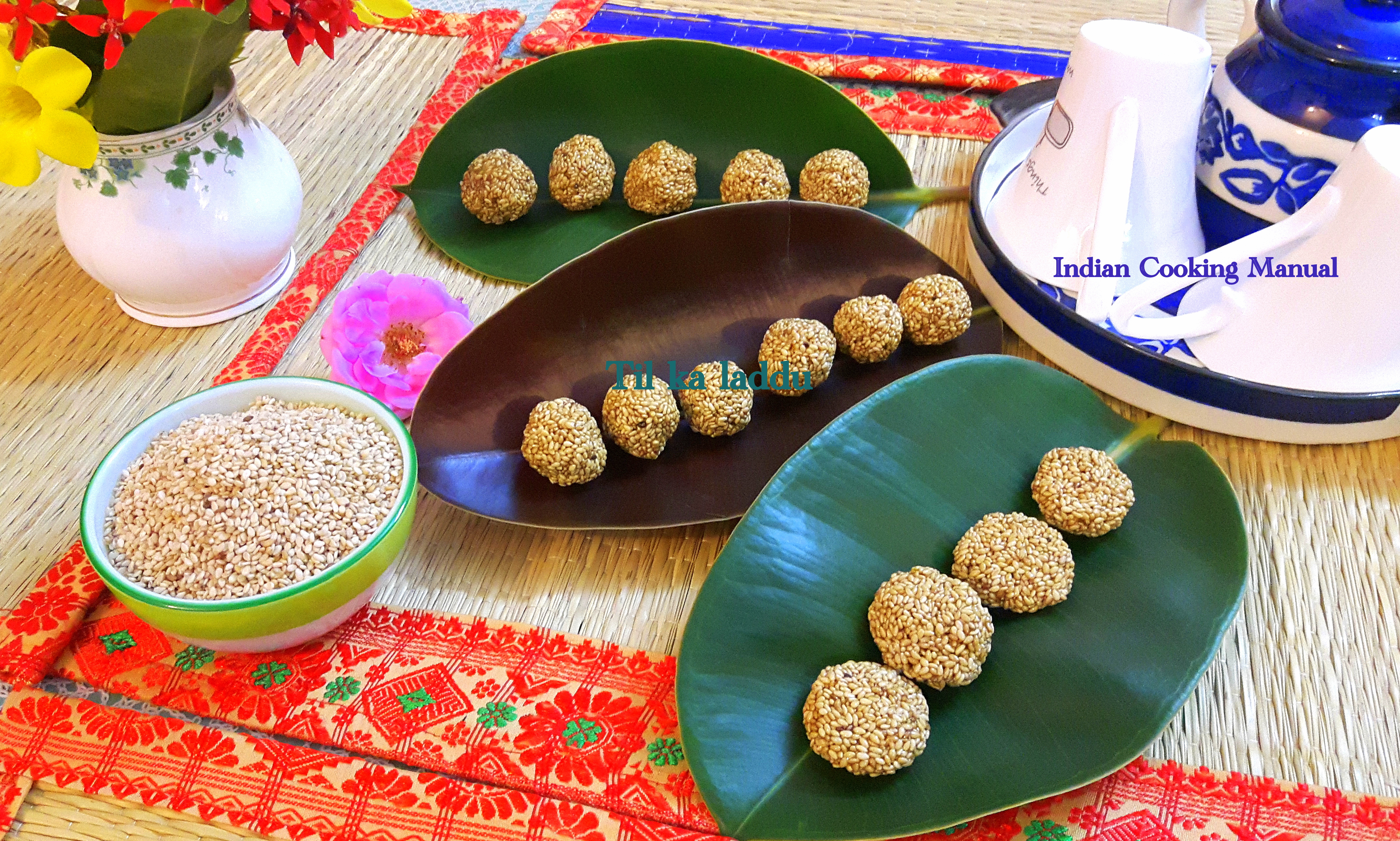 Til ka laddu (sesame seed ball)