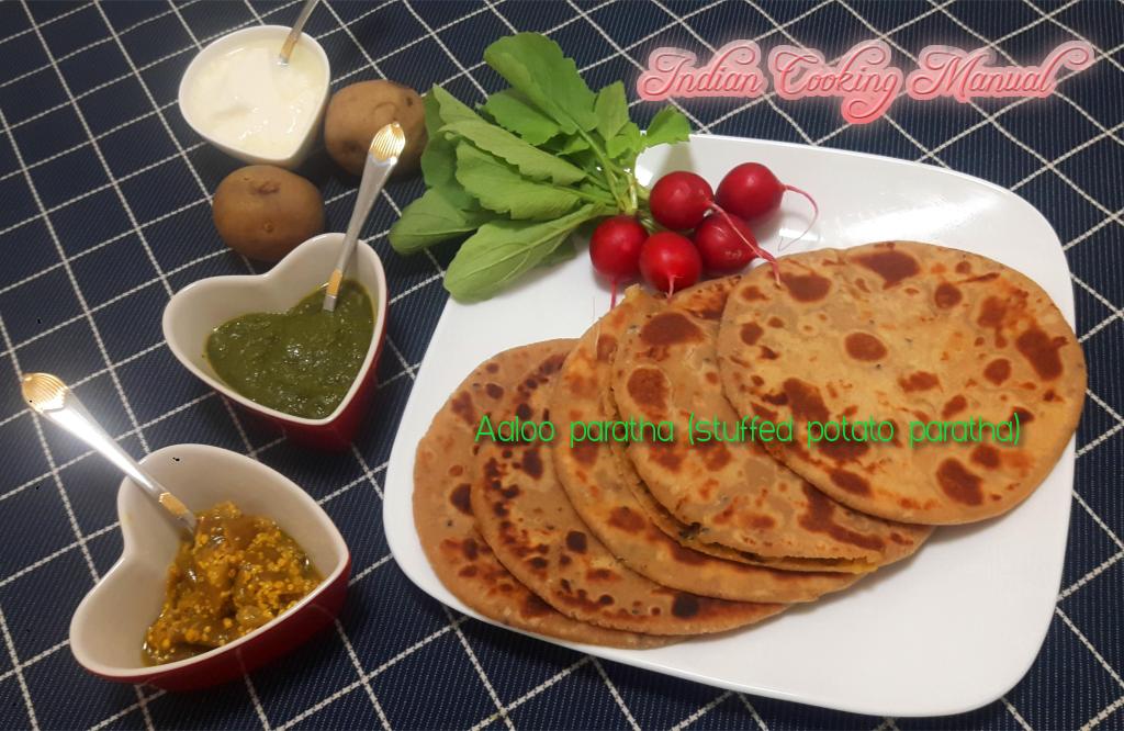 Aaloo paratha (stuffed potato paratha)