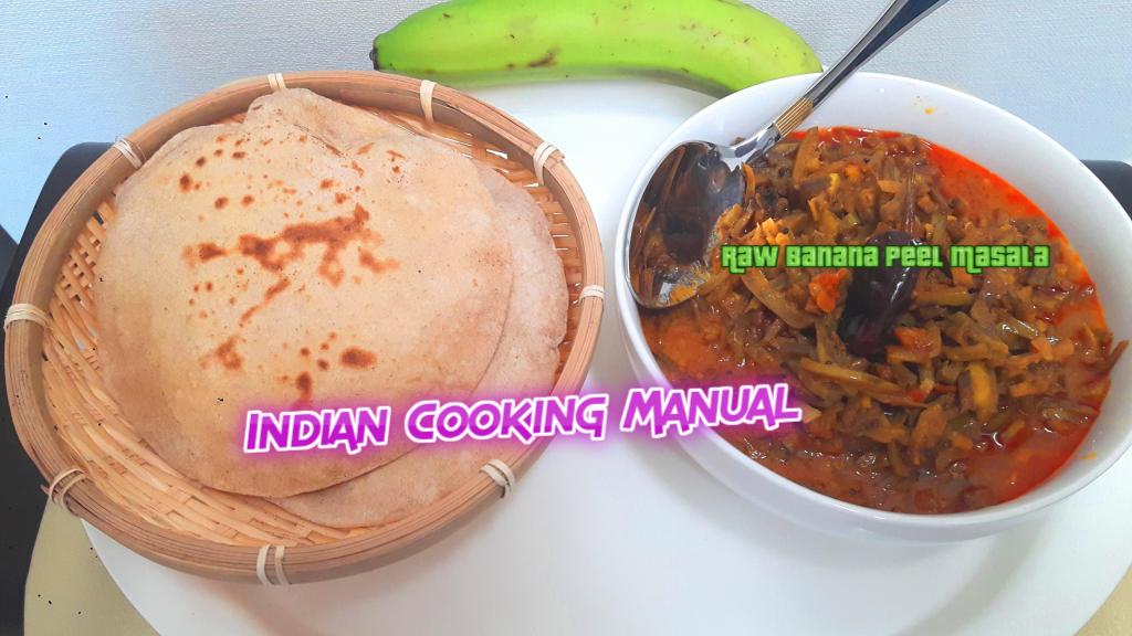 Raw Banana Peel Masala (Kachche Kele ke Chhilke ki Sabji)