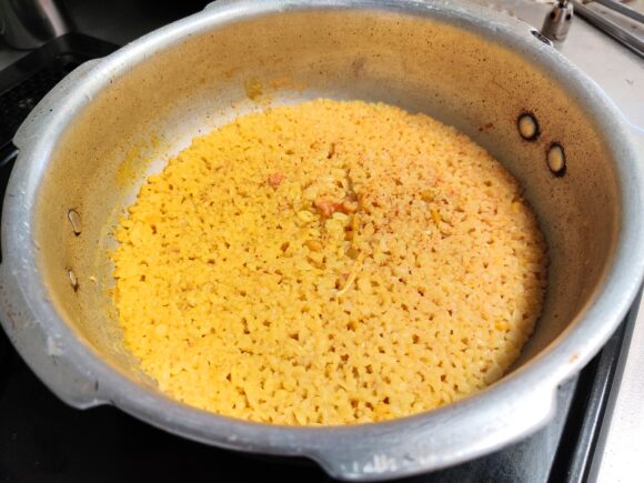 pressure cooked dal and Dalia 