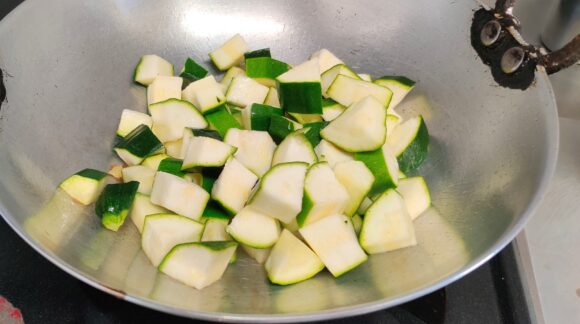 add chopped zucchini