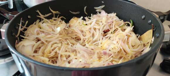 Add sliced onion