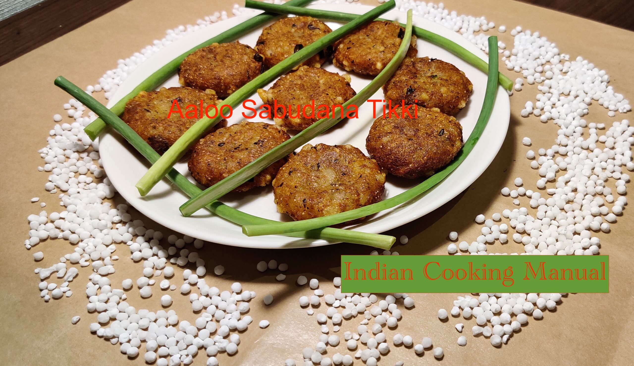 Aaloo-Sabudana Tikka/Pakoda (Potato-Sago/Tapioca Pearl Fritters)