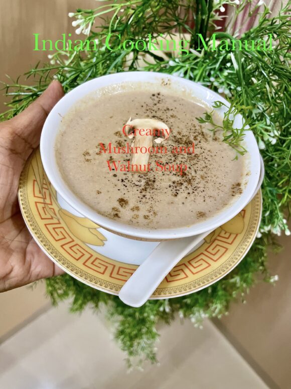 Creamy Mushroom and Walnut Soup