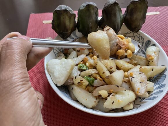 Singhara (water Chestnuts) Stir fry /Dry