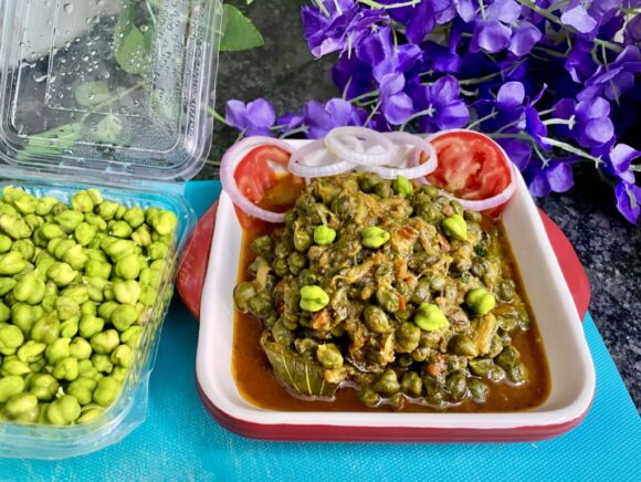 garnish with chopped coriander leaf