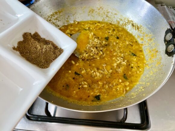 add goda masala and lemon juice