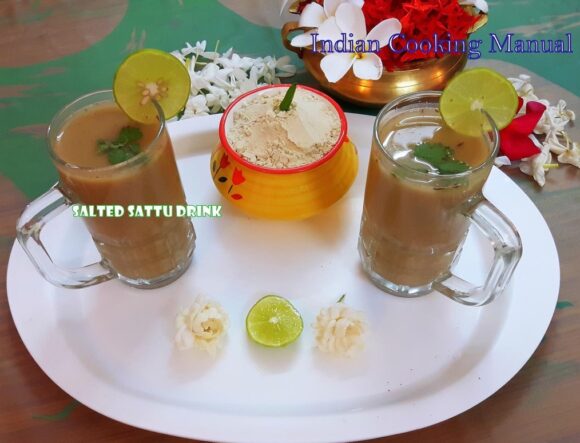 Salted sattu drink (salted protein drink)