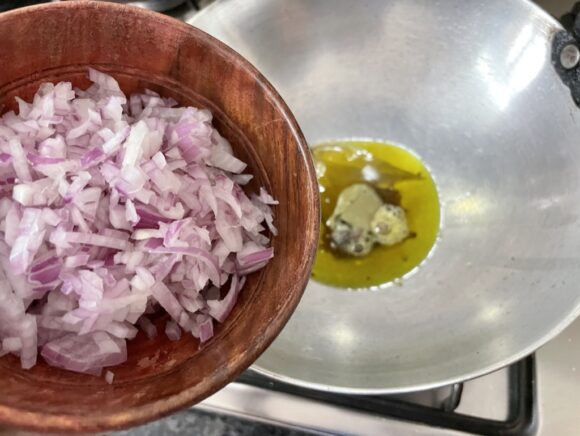 add chopped onion