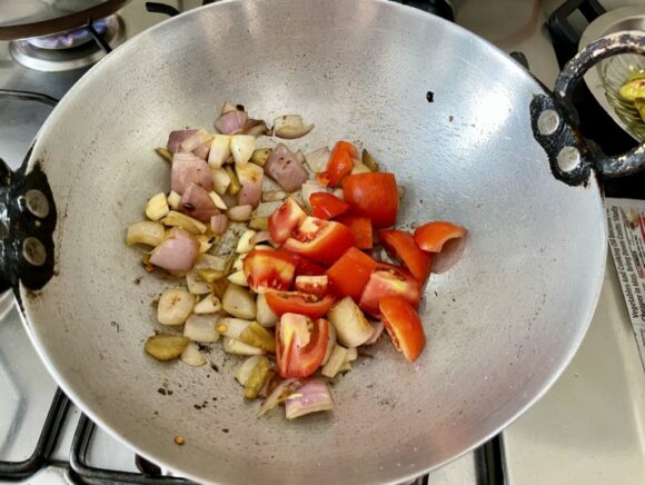 add chopped tomato