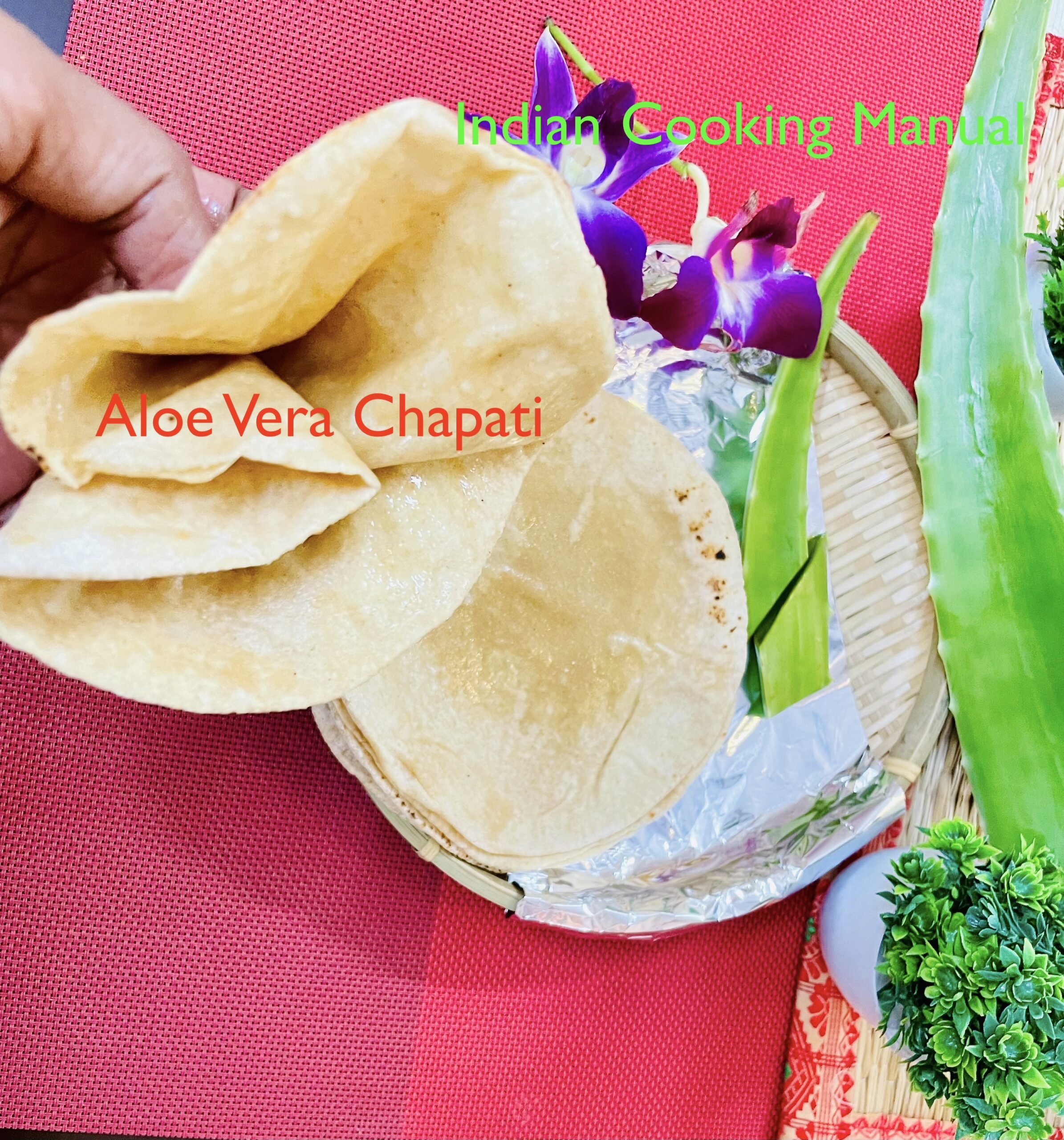 Aloe Vera Roti/Chapati (Indian Bread)