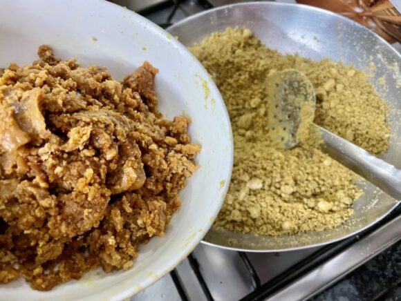 Add pounded jaggery