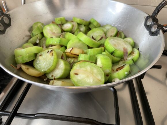 stir fry for couple of minutes.